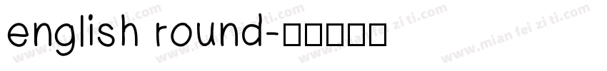 english round字体转换